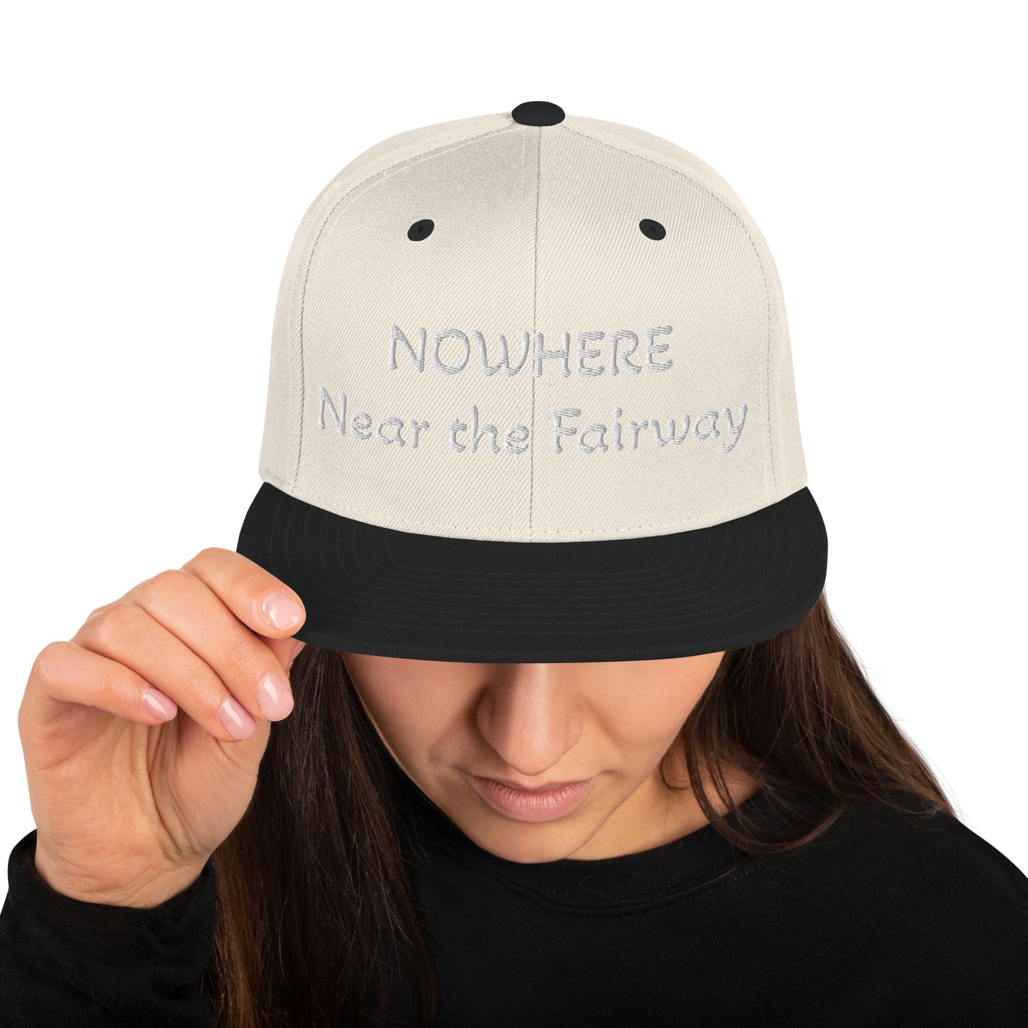 NOWHERE Near the Fairway Snapback Hat