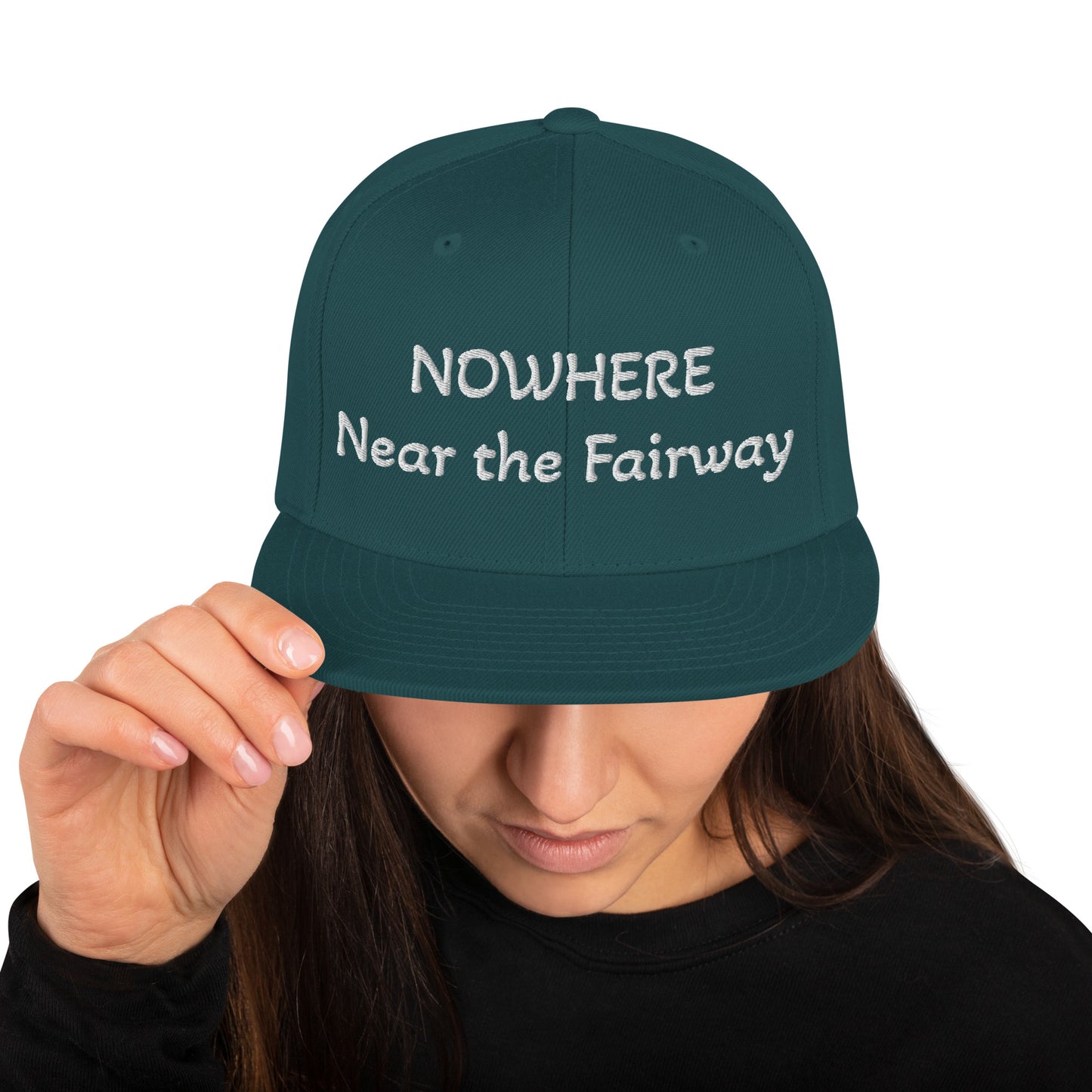 NOWHERE Near the Fairway Snapback Hat